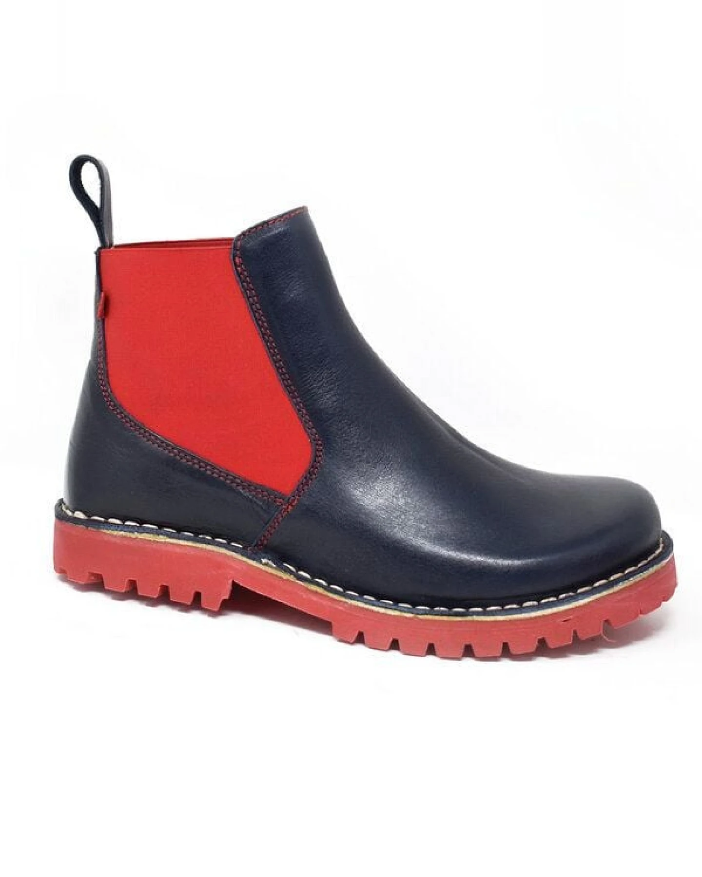 Grünbein Shoes Chelsea Boots Susanne Naturform blau – Ansicht 3