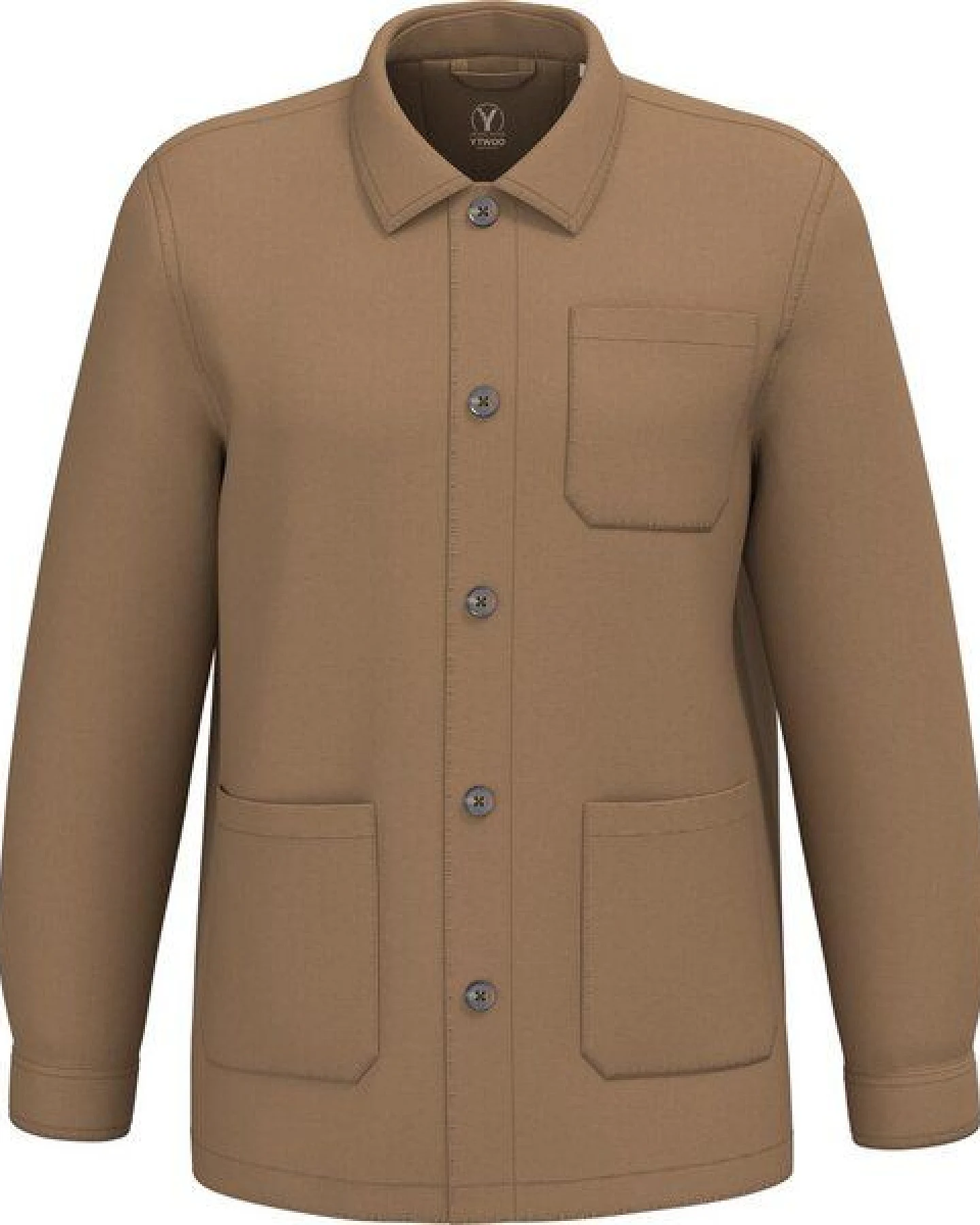 YTWOO Basic Herren-Workerjacke aus nachhaltiger Baumwolle – Ansicht 2