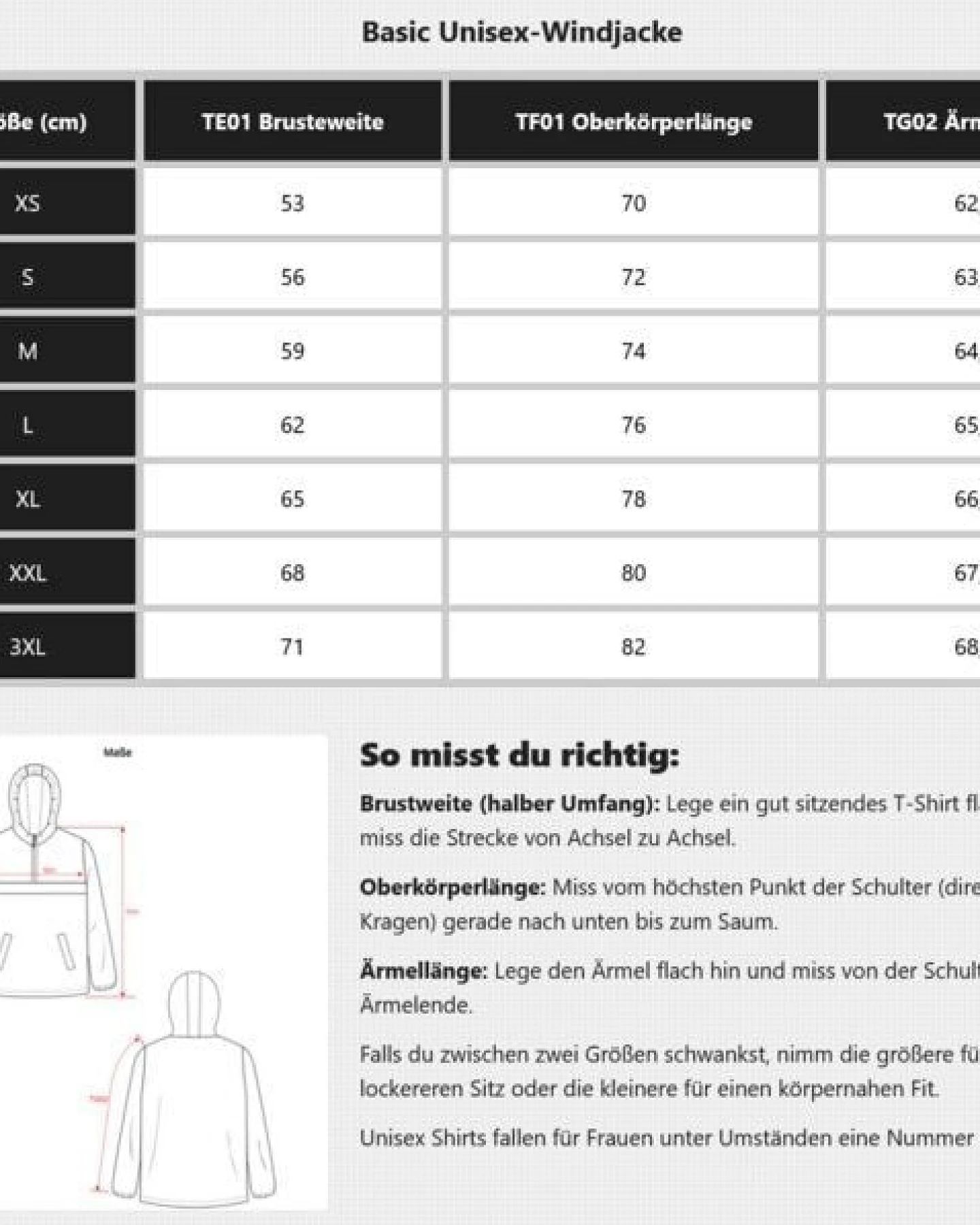 YTWOO Basic Unisex-Windjacke – Ansicht 3