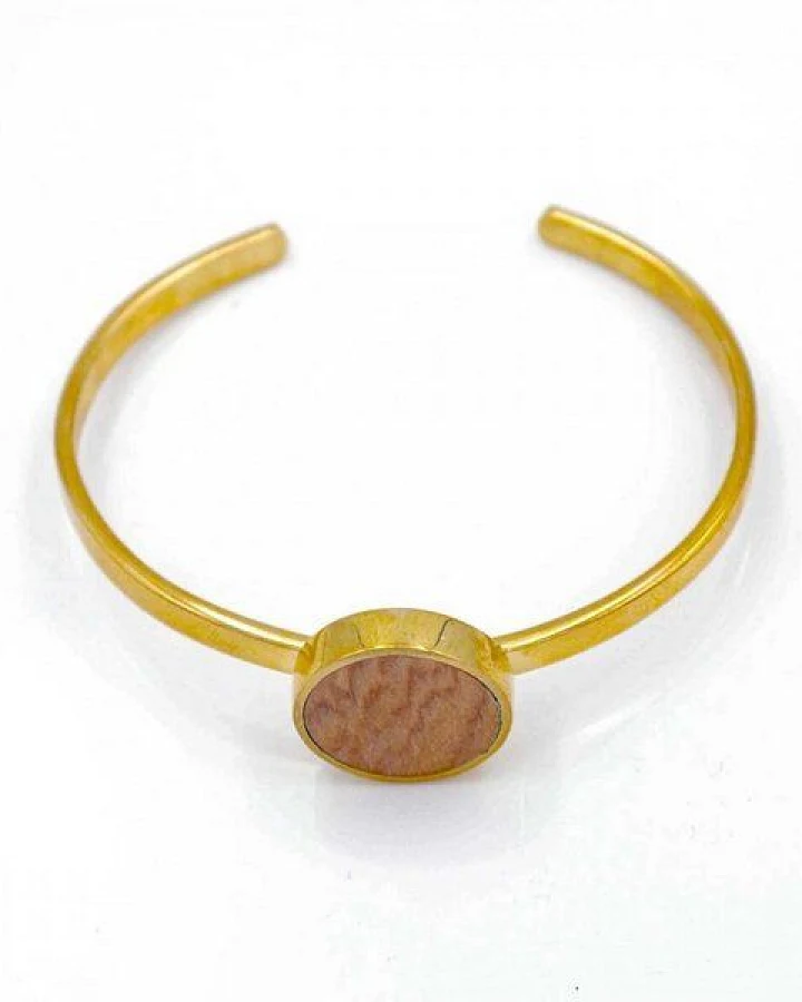 Bawa Hope Messing Armband "Holz"