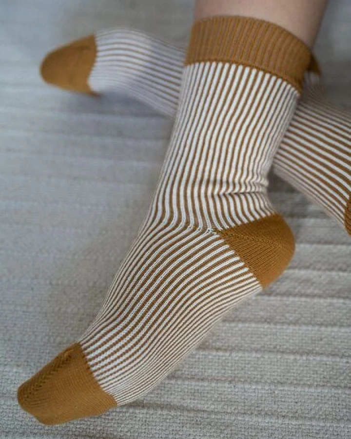 FUXBAU Gestreifte Jacquard Socken