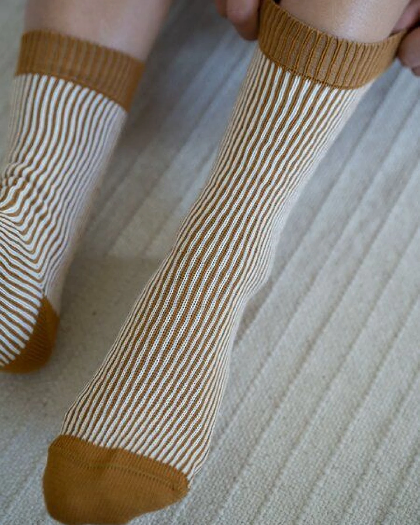 FUXBAU Gestreifte Jacquard Socken – Ansicht 3