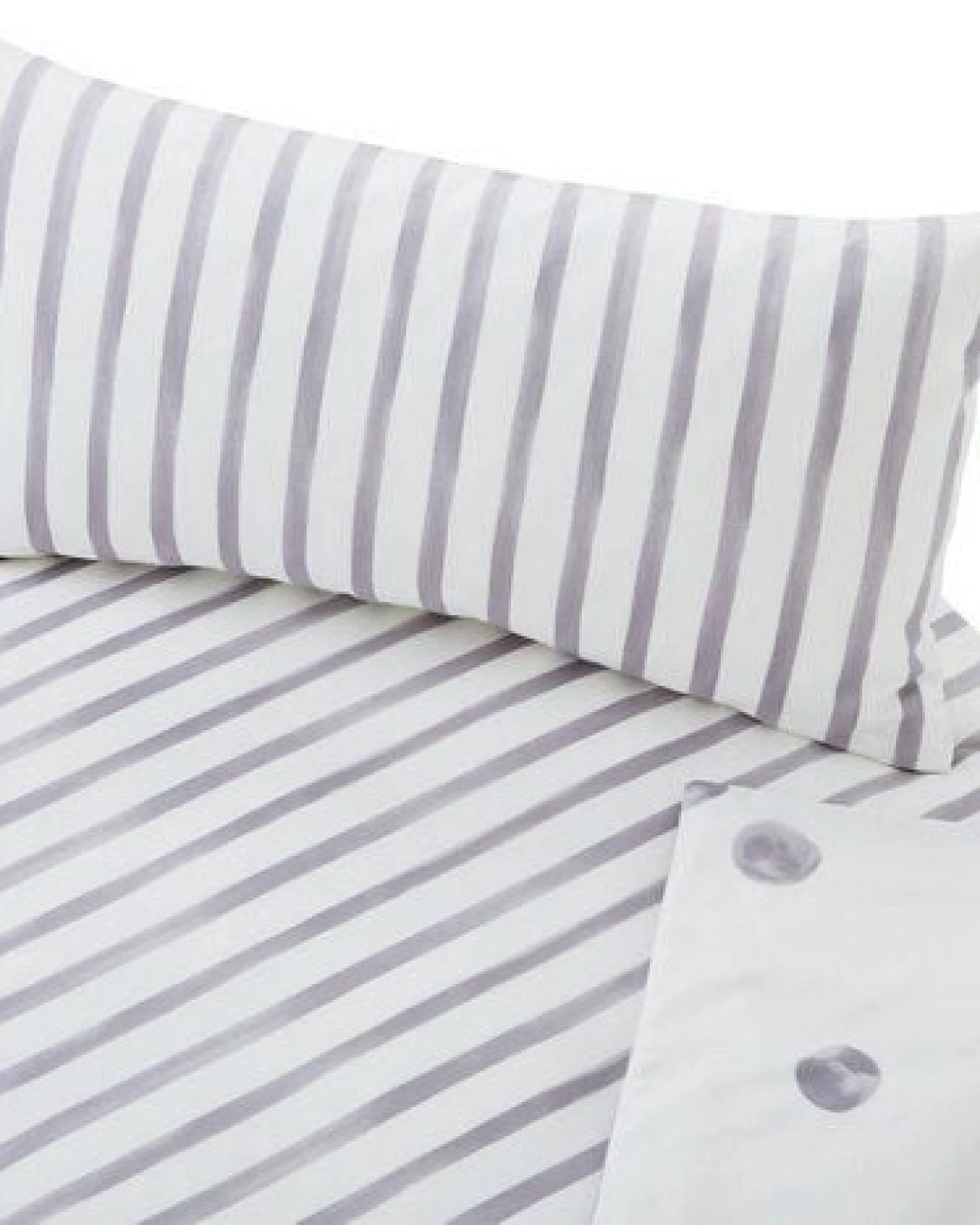 Cotonea Bio Satin-Jugendbettwäsche Tupfen & Streifen – Ansicht 3