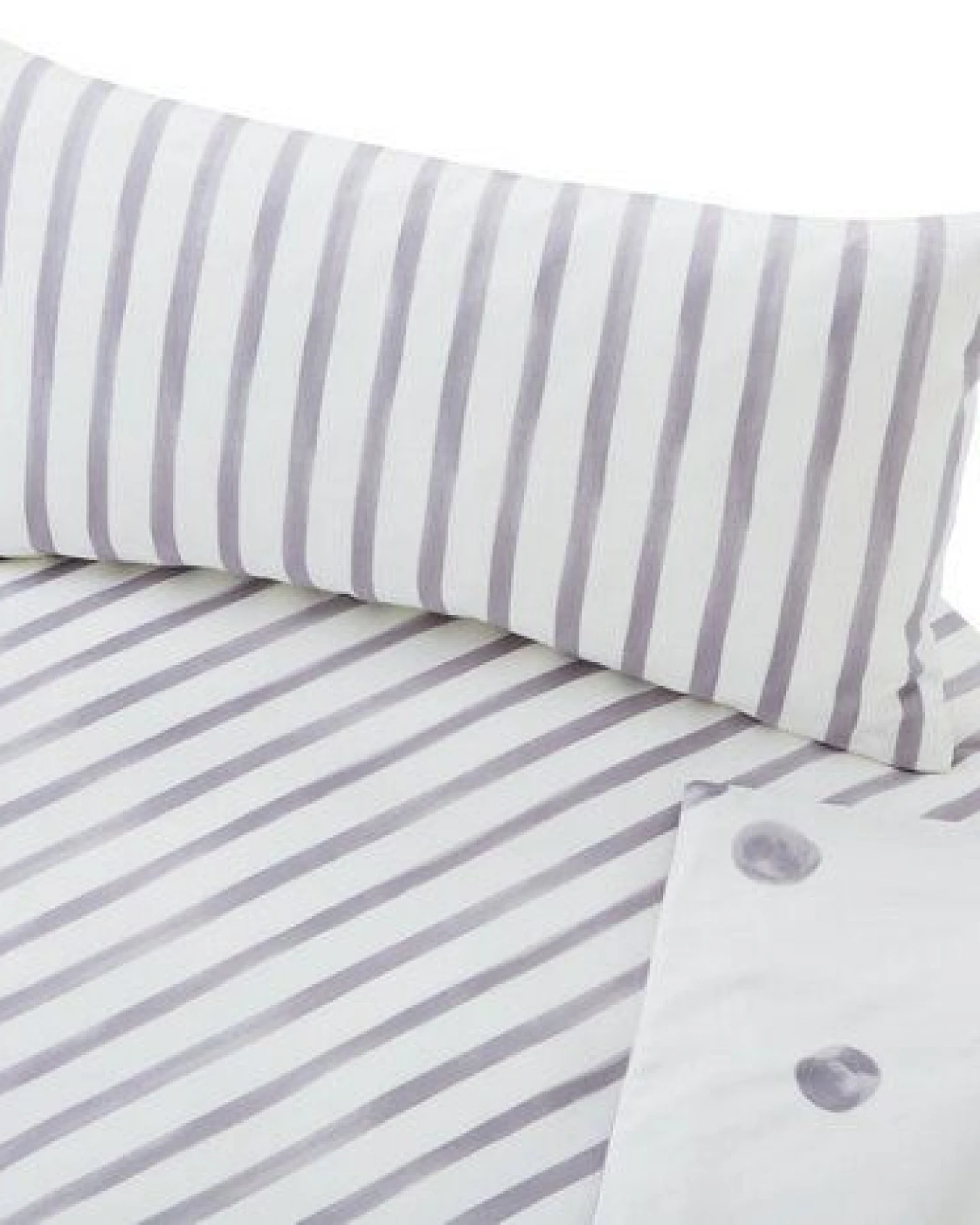 Cotonea Bio Satin-Jugendbettwäsche Tupfen & Streifen – Ansicht 3