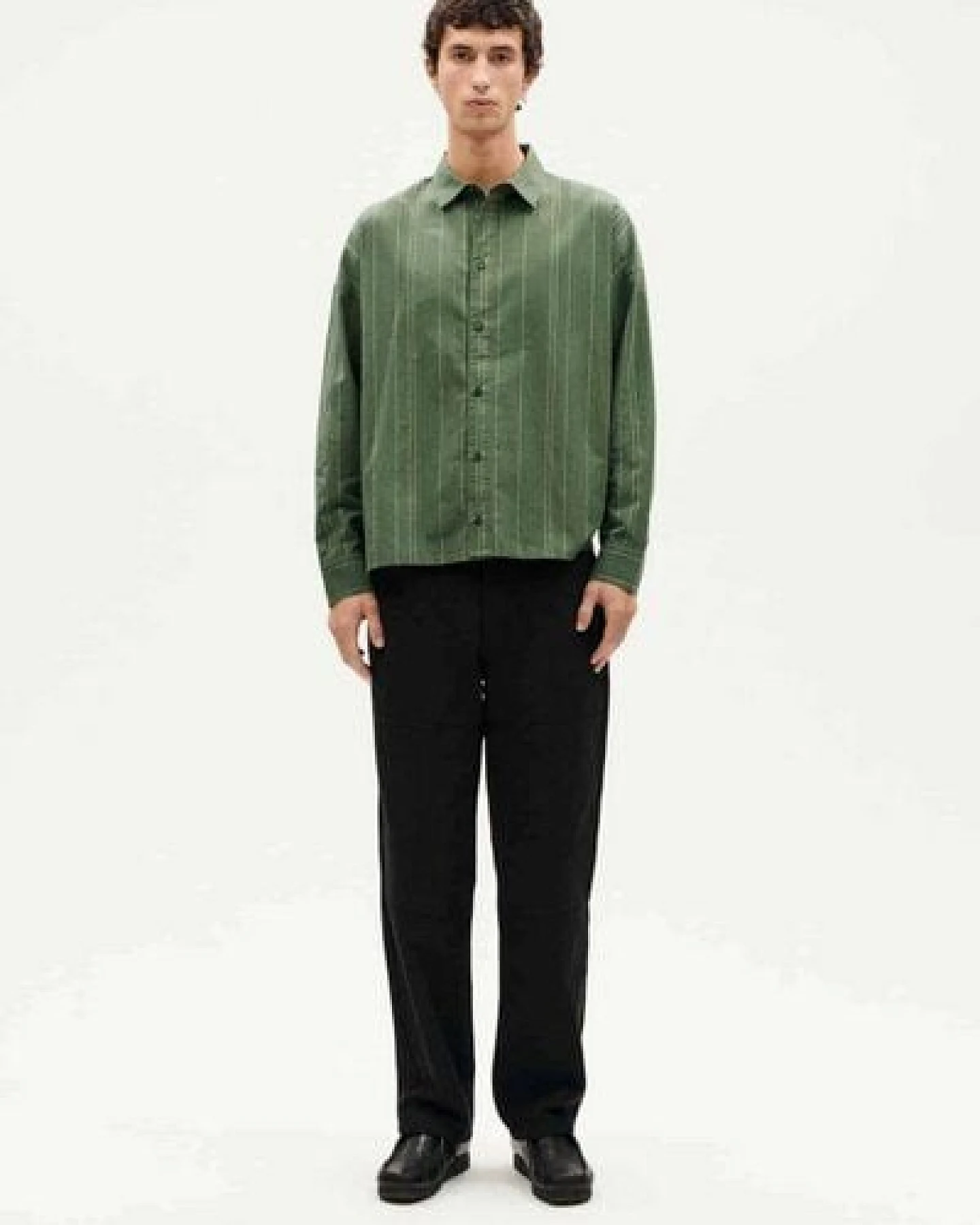 thinking mu Dark Eucaliptus Jimmy Shirt – Ansicht 3