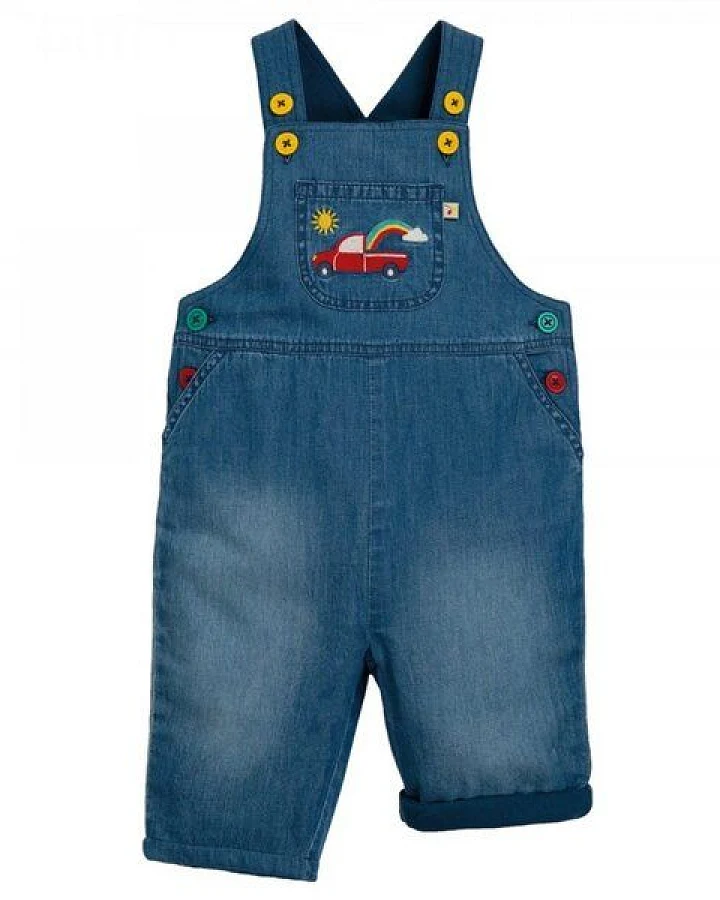 Frugi Latzhose Truck mit Innenfutter Hopscotch Dungaree denim