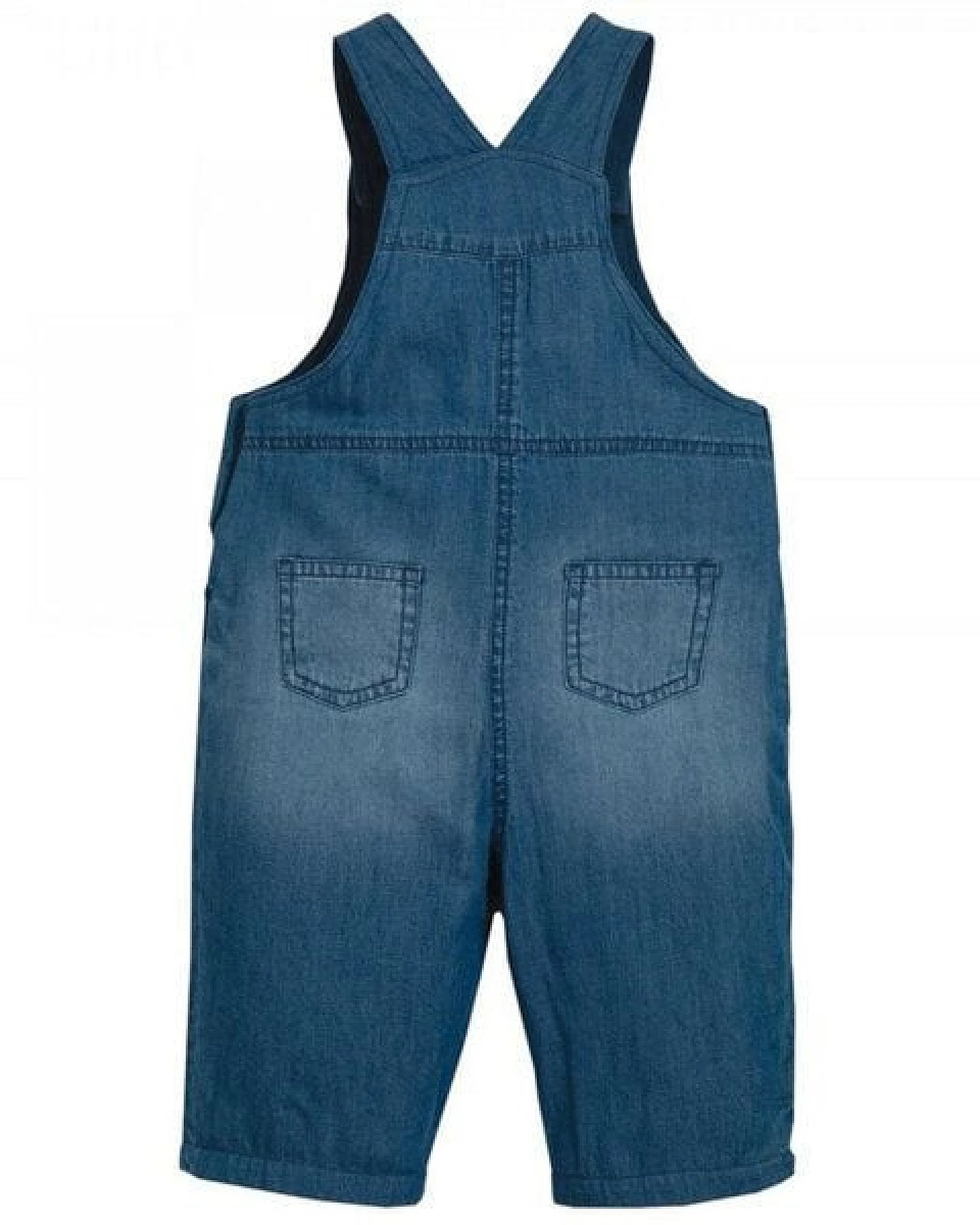 Frugi Latzhose Truck mit Innenfutter Hopscotch Dungaree denim – Ansicht 3