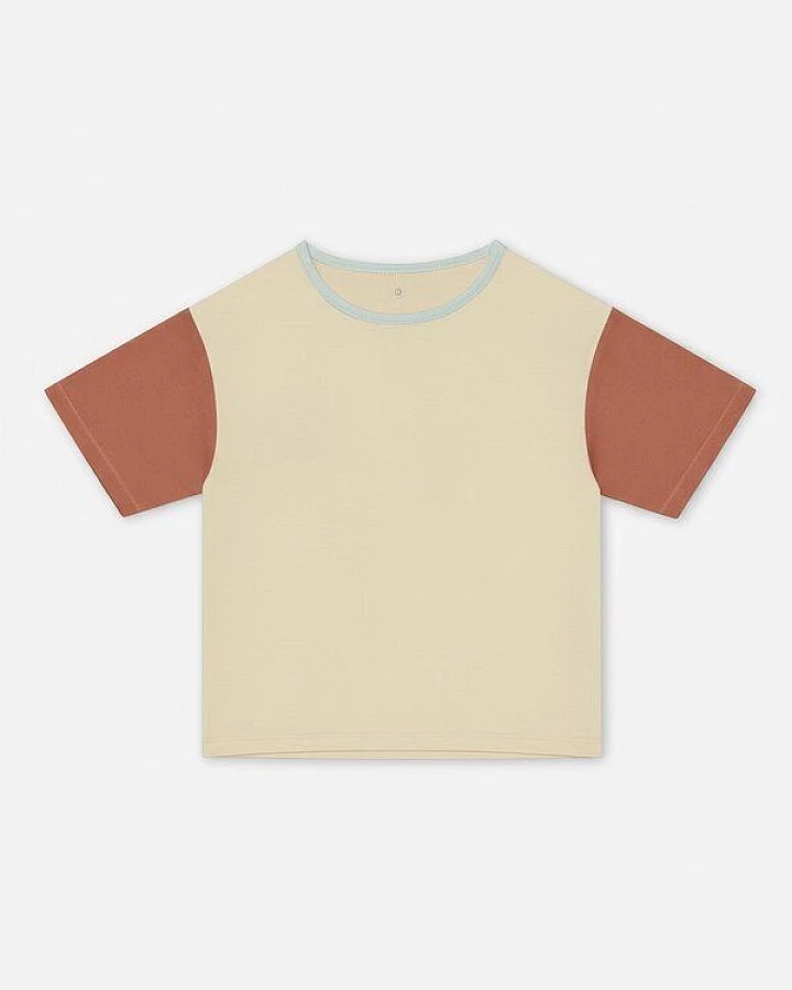 Orbasics Colorblock T‑Shirt aus Bio‑Baumwolle
