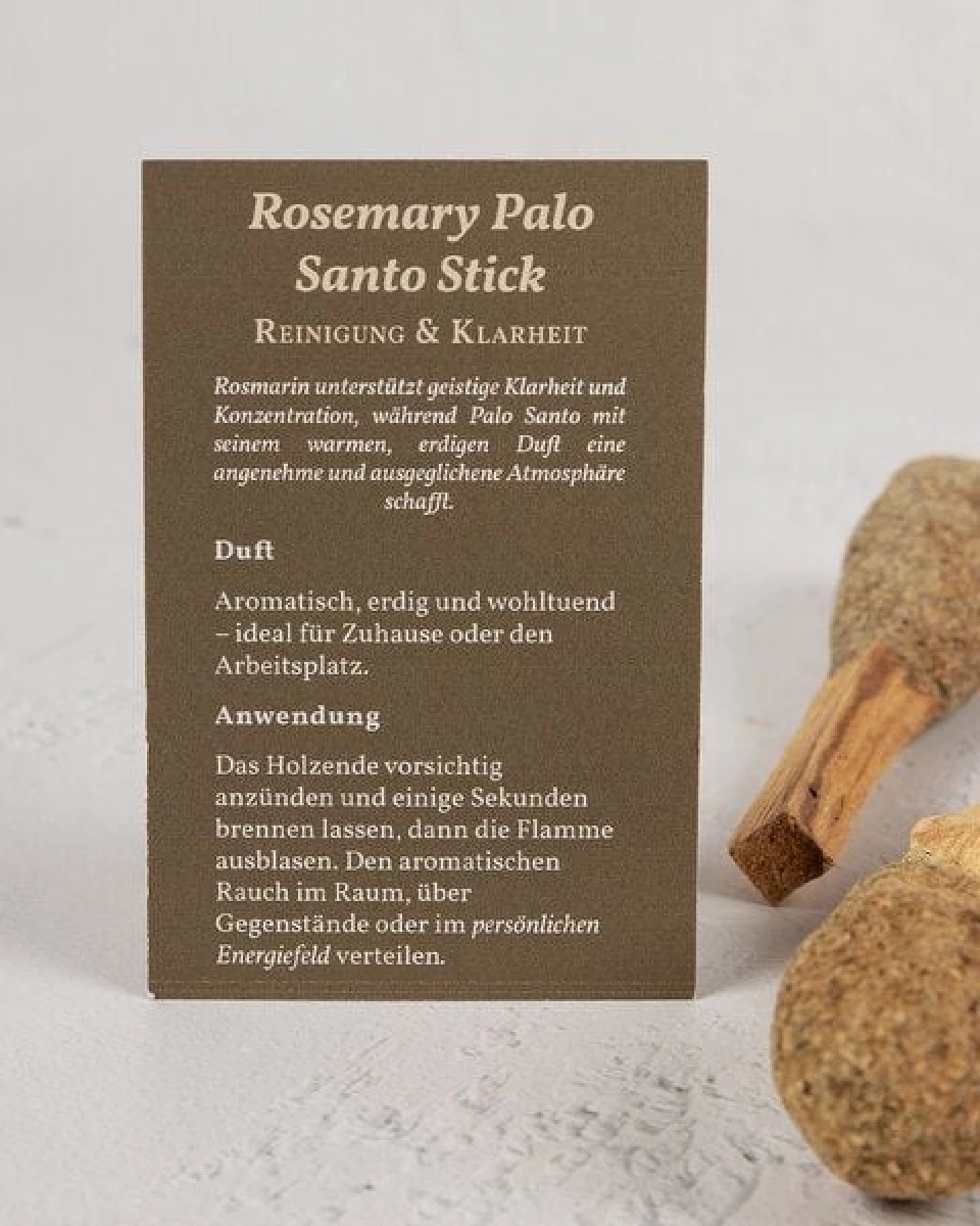 Oh Shanti Palo Santo Rosemarin Stick (2 Stück) – Ansicht 4