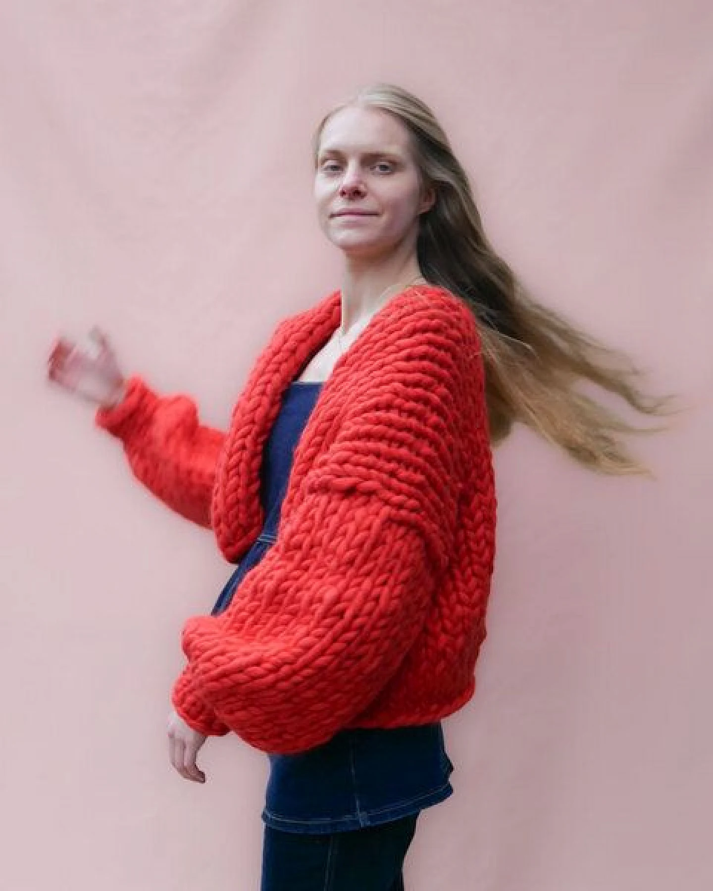 PANAPUFA 100% MERINO Chunky wolle Strickjacke – Ansicht 3