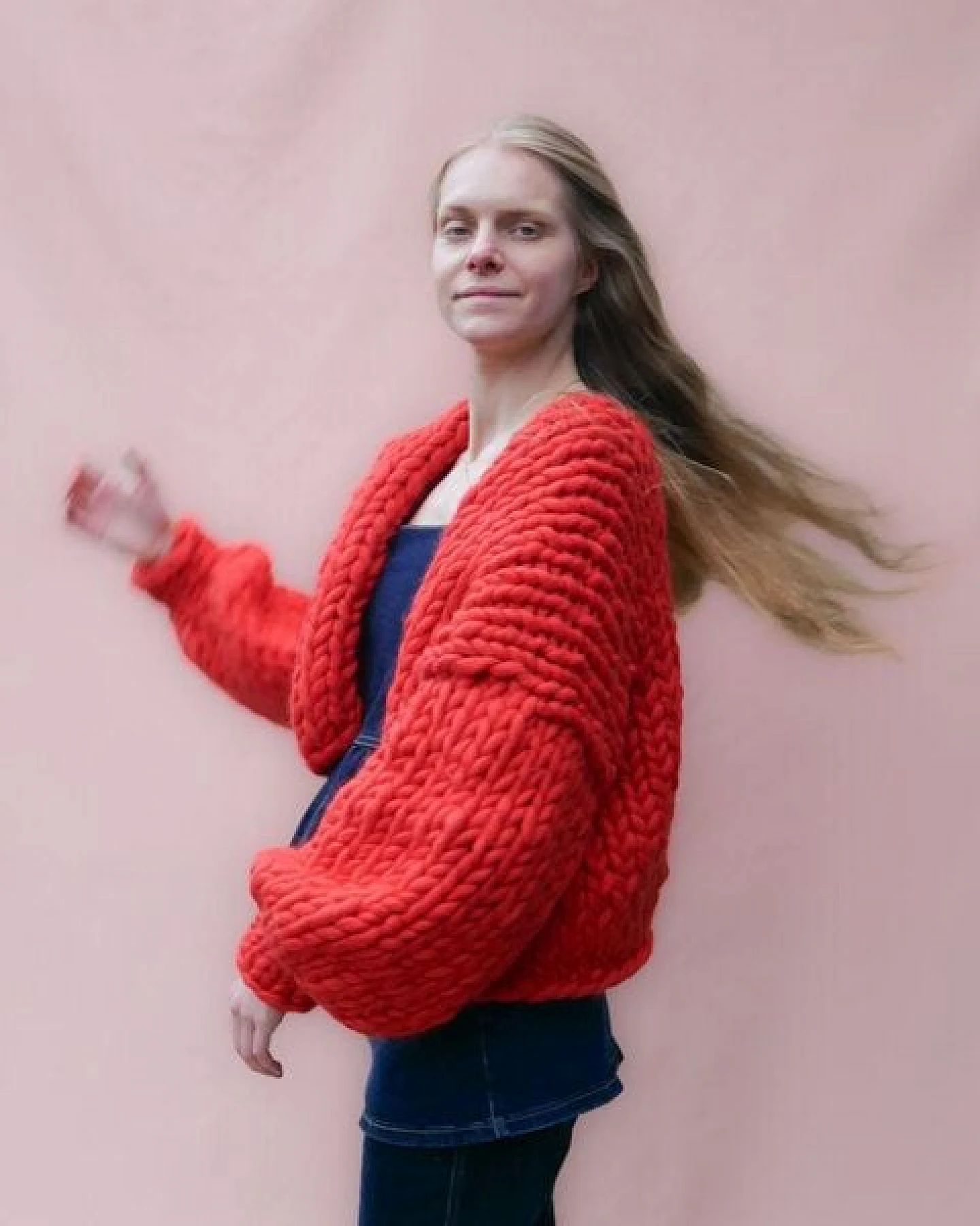 PANAPUFA 100% MERINO Chunky wolle Strickjacke – Ansicht 3
