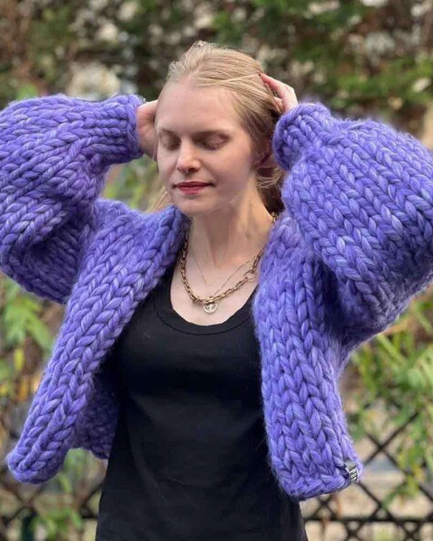 PANAPUFA Strickjacke aus dicker Wolle – Ansicht 2