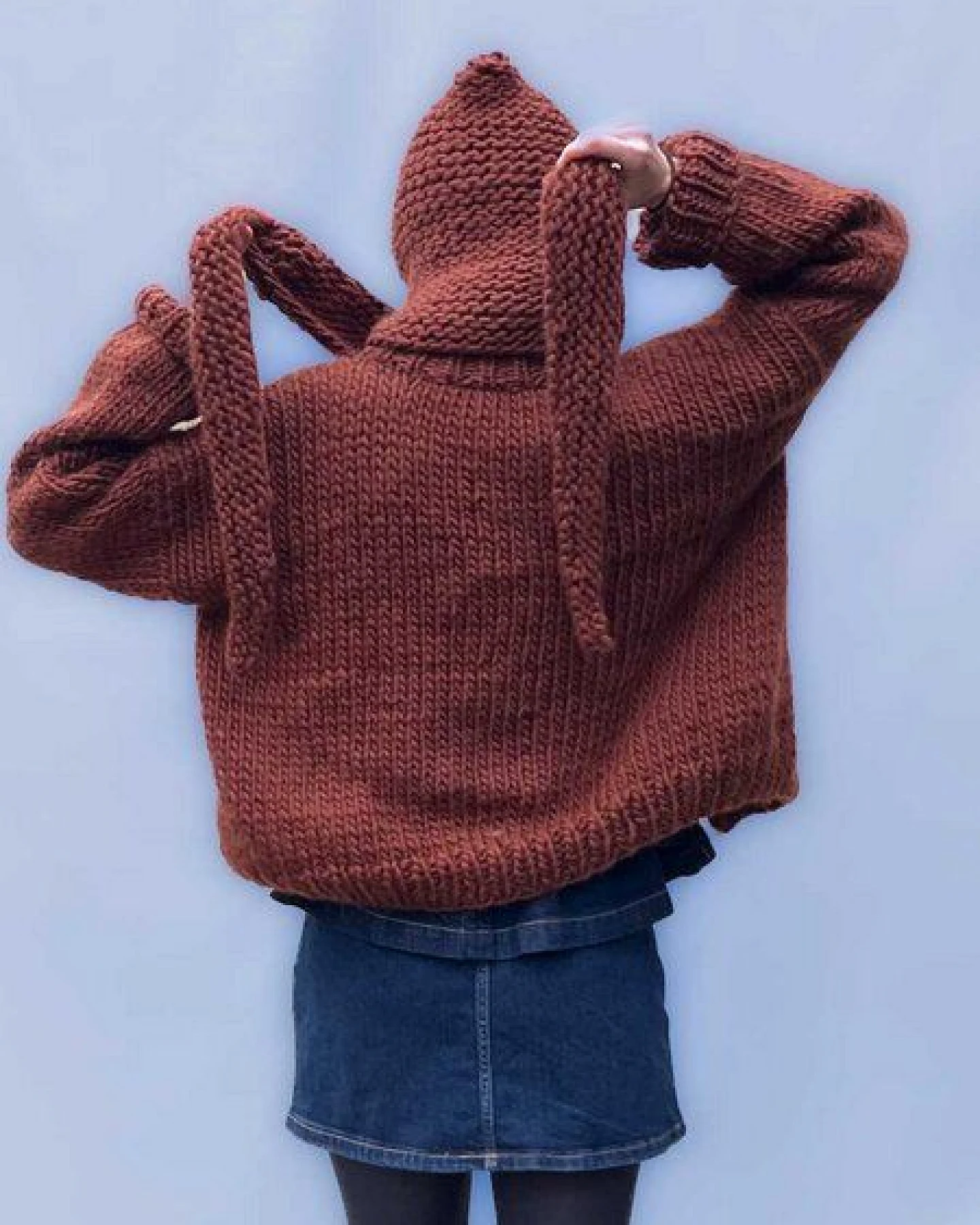 PANAPUFA Chunky Strickjacke aus Merinowolle – Ansicht 3