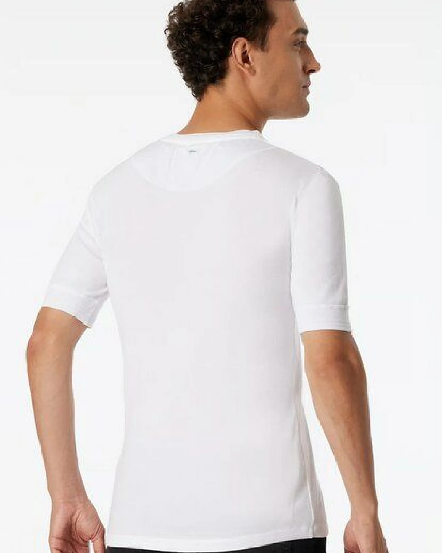 Schiesser Shirt kurzarm weiß – Ansicht 2