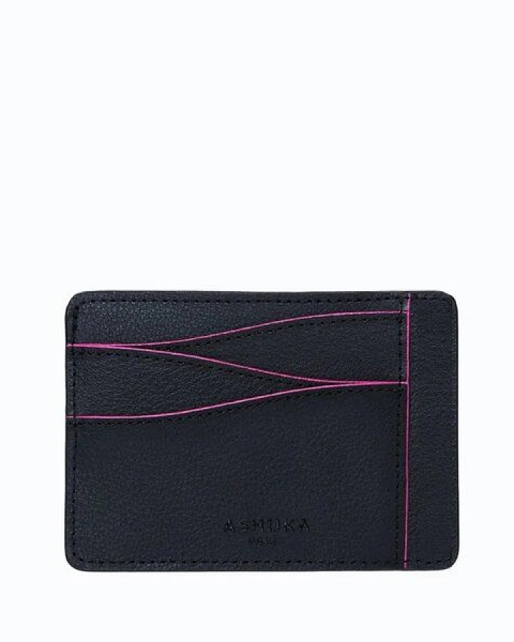 Ashoka Paris Großes Kartenetui aus Mylo Pilzmaterial Rosa