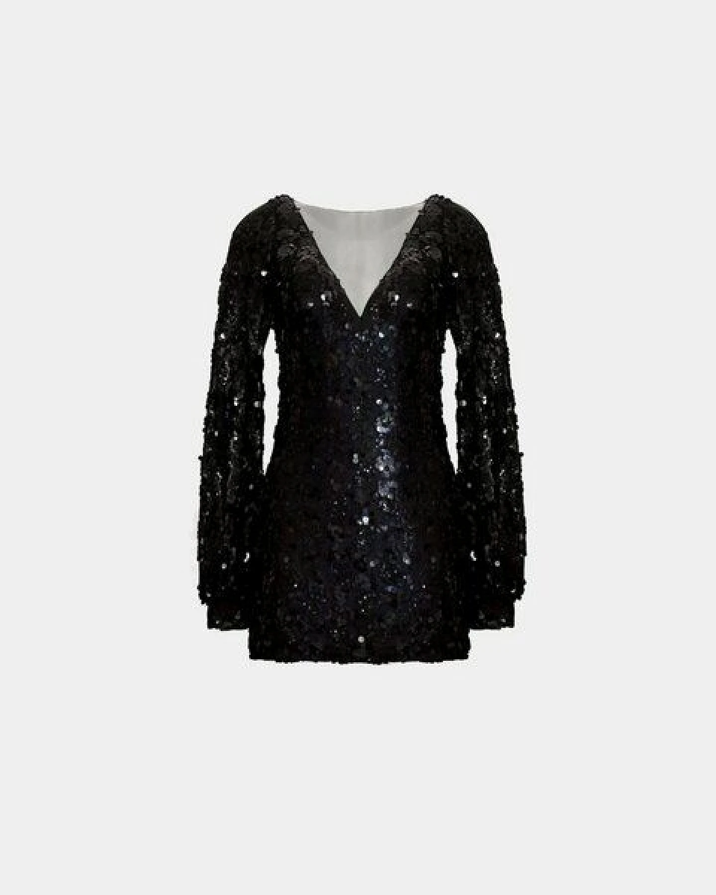 Aline Celi Klassiker Pailletten Couture Kleid – Ansicht 3