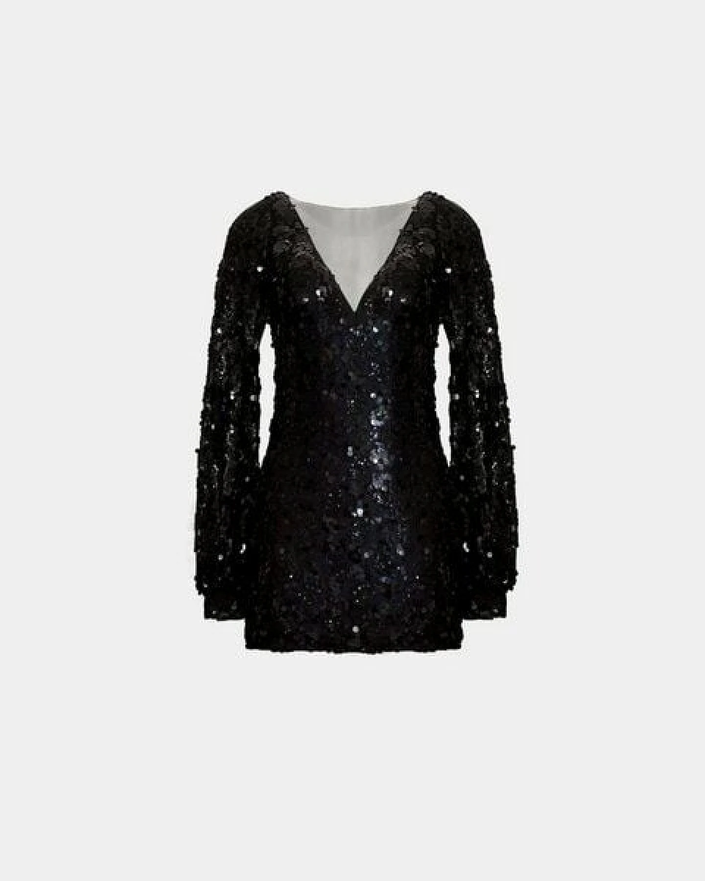 Aline Celi Klassiker Pailletten Couture Kleid – Ansicht 2