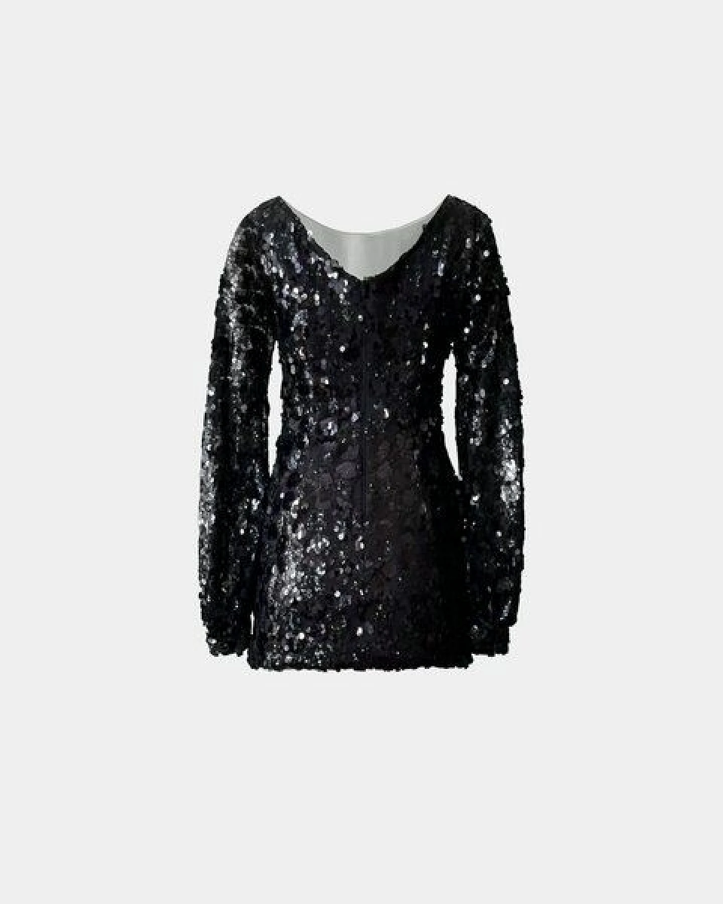Aline Celi Klassiker Pailletten Couture Kleid – Ansicht 3