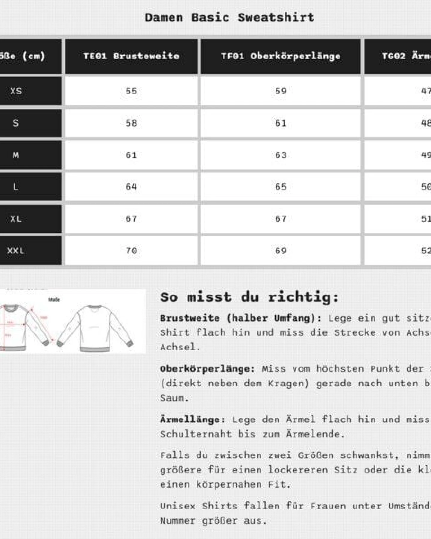 YTWOO Damen Basic Sweatshirt – Ansicht 4