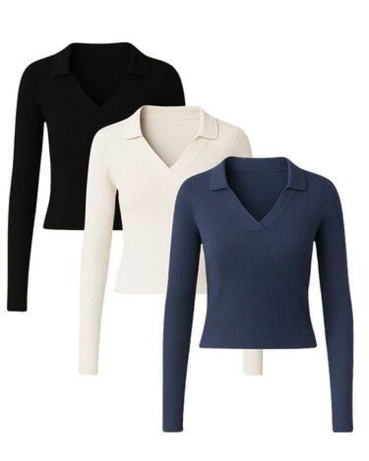 GORG 3er Set Damen Bluse – Bio-Baumwolle & superweiches Modal