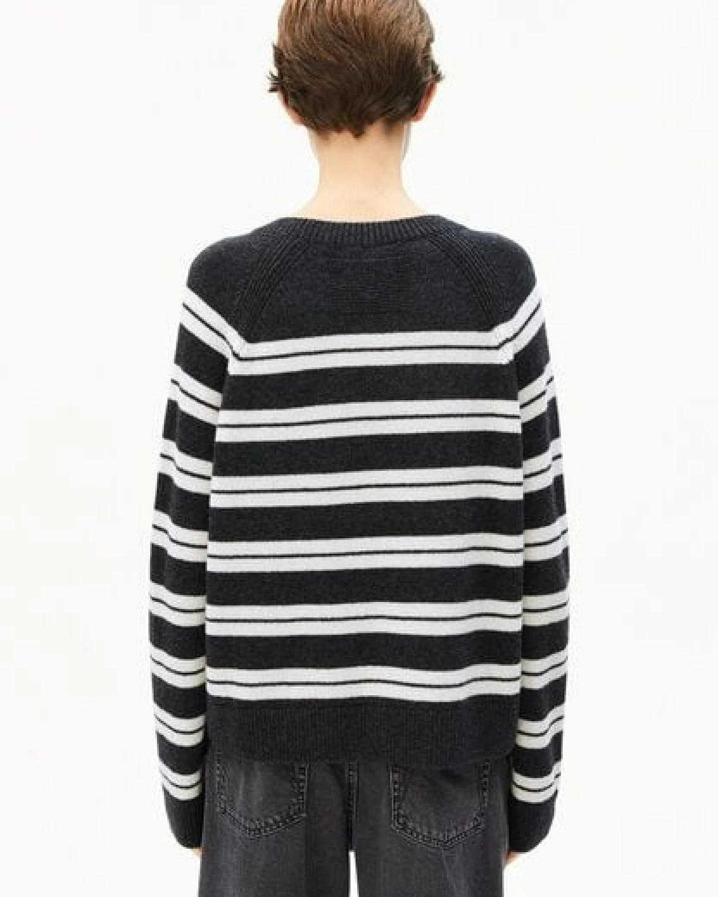 ARMEDANGELS LILIRIAA FINE STRIPES Damen Pullover aus Bio-Woll Mix – Ansicht 2