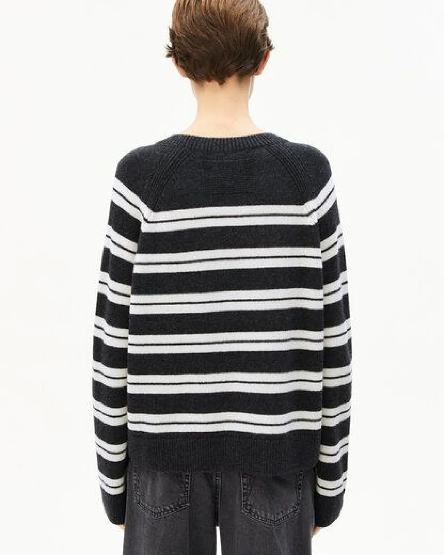 ARMEDANGELS LILIRIAA FINE STRIPES Damen Pullover aus Bio-Woll Mix – Ansicht 2