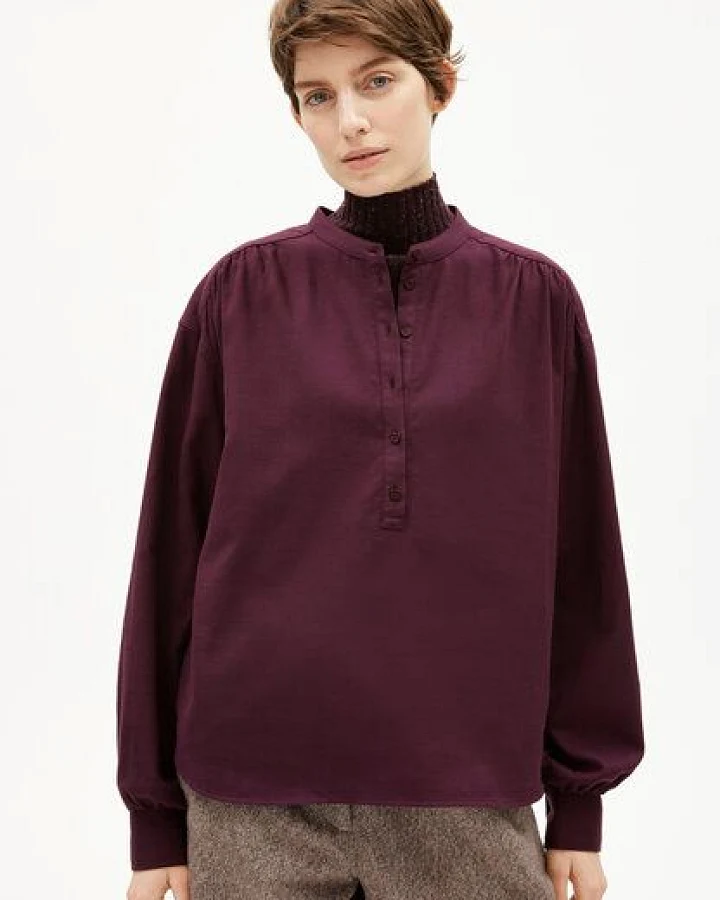 ARMEDANGELS EFINARAA BRUSHED Damen Longsleeve aus Bio-Baumwolle
