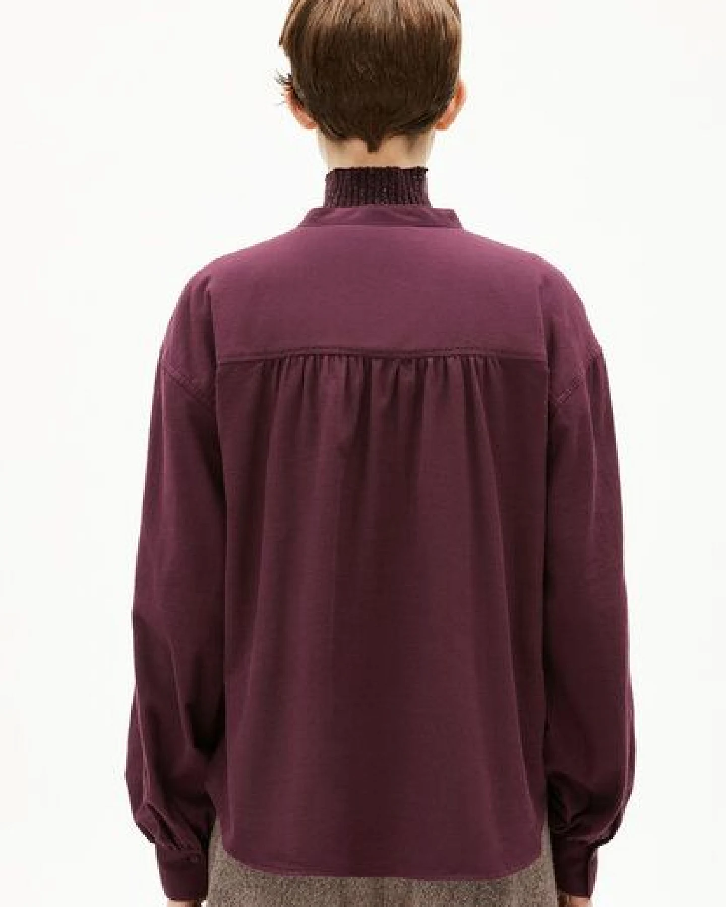 ARMEDANGELS EFINARAA BRUSHED Damen Longsleeve aus Bio-Baumwolle – Ansicht 2