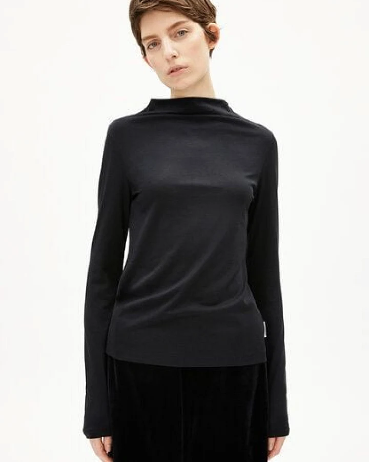 ARMEDANGELS CALUNAA Damen Longsleeve aus Bio-Woll Mix