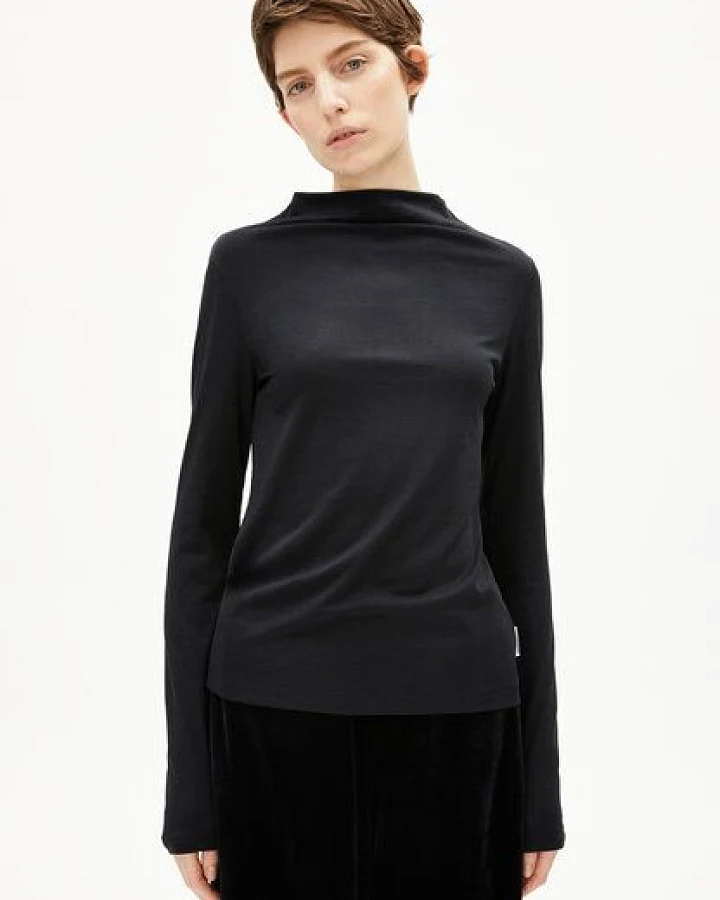 ARMEDANGELS CALUNAA Damen Longsleeve aus Bio-Woll Mix