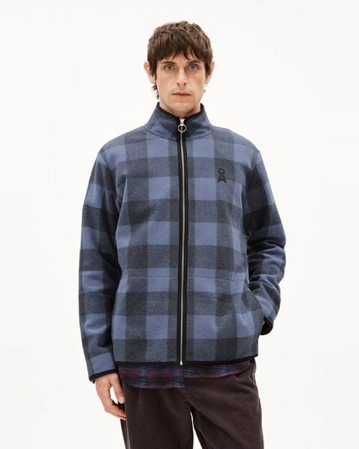 ARMEDANGELS FLAABO MICRO FLEECE JACKET Herren Bluosonjacke aus Bio Baumwolle
