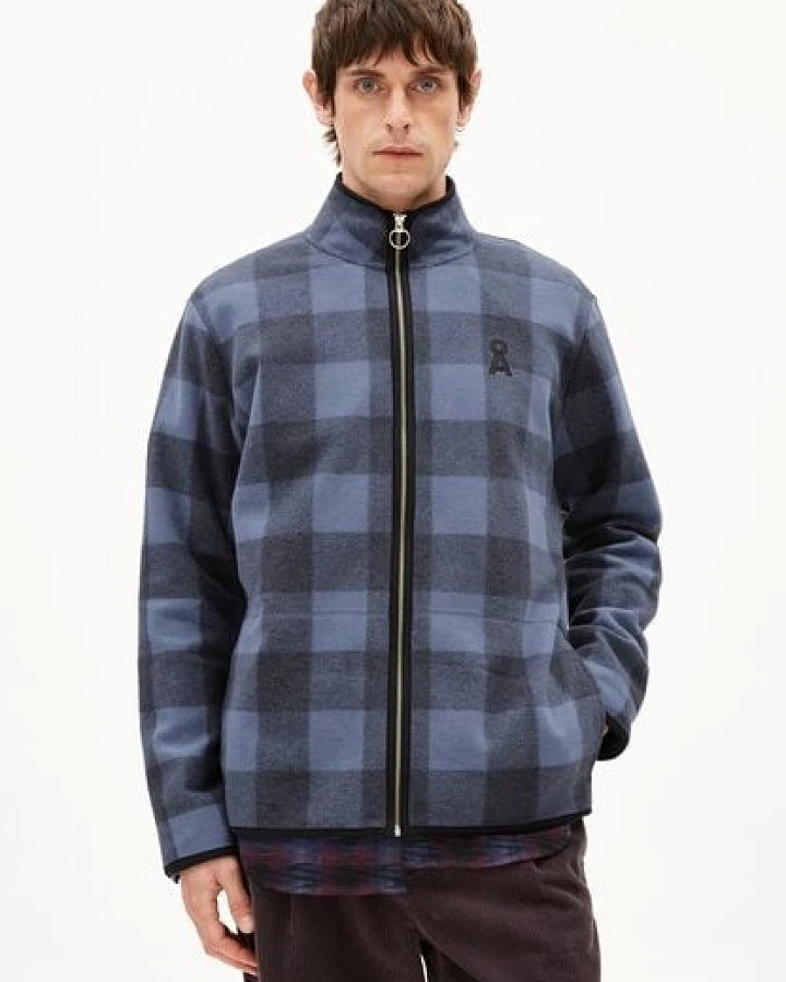 ARMEDANGELS FLAABO MICRO FLEECE JACKET Herren Bluosonjacke aus Bio Baumwolle
