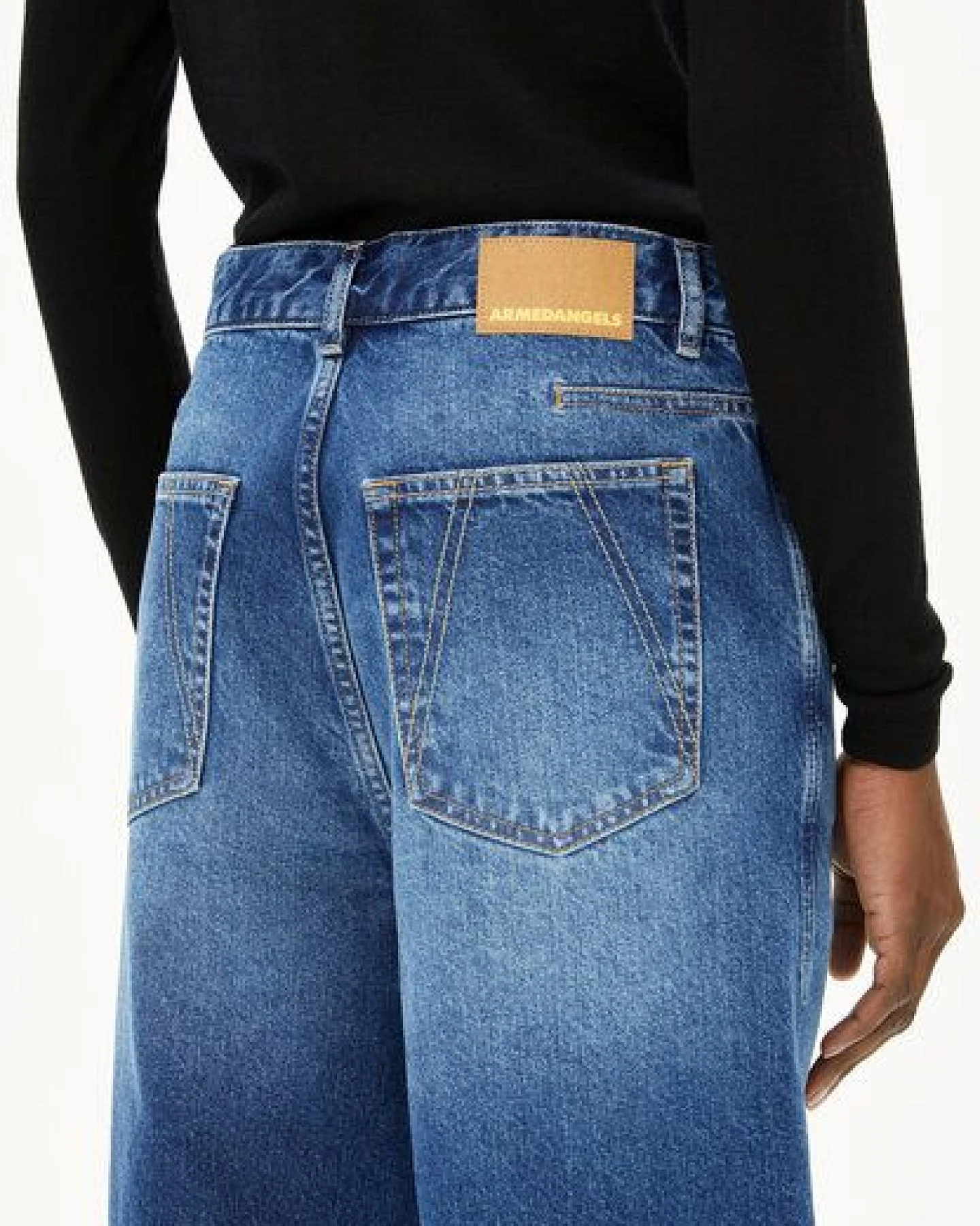 ARMEDANGELS HAAYI Damen Wide Leg Low Waist aus recycelter Baumwolle – Ansicht 3