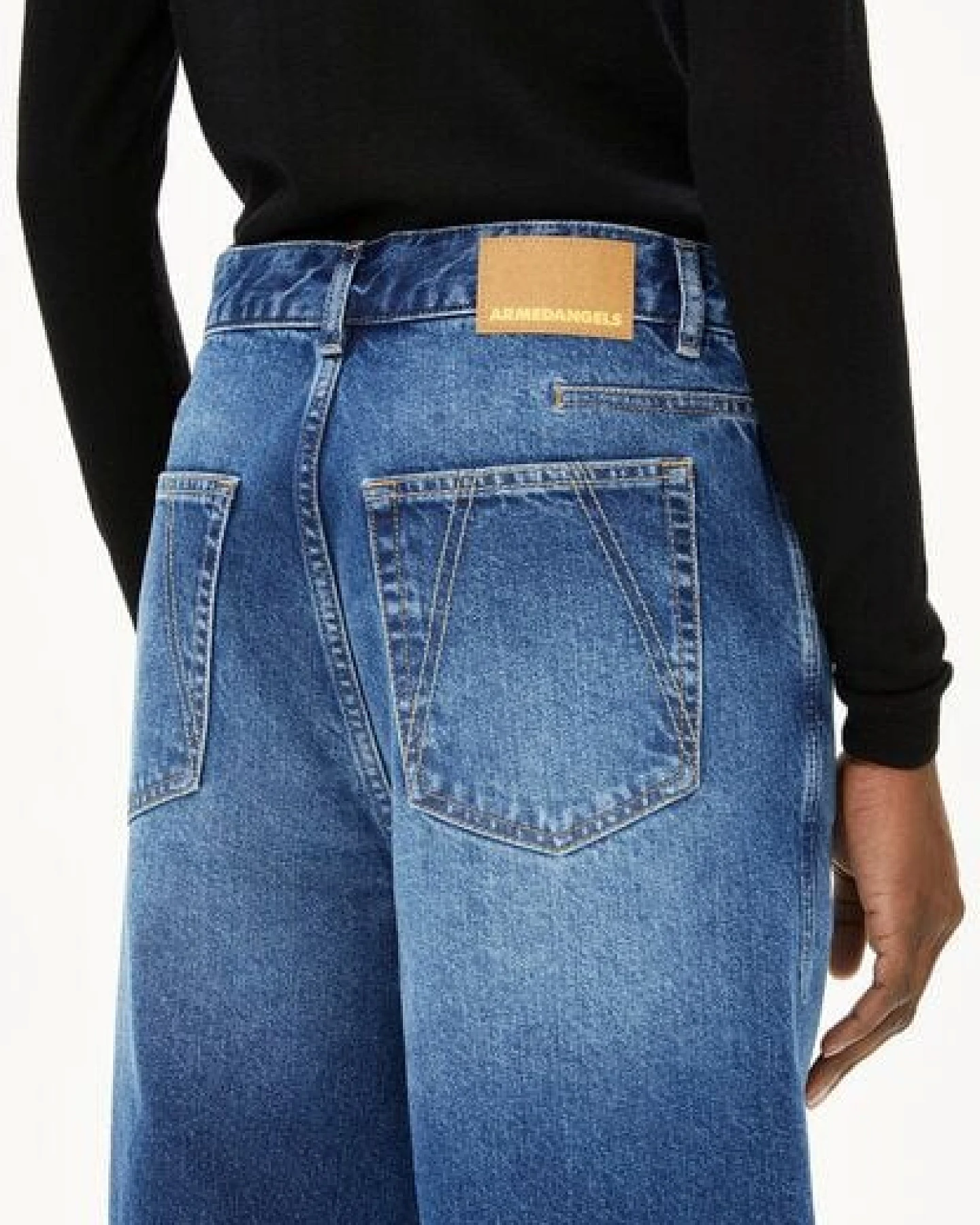 ARMEDANGELS HAAYI Damen Wide Leg Low Waist aus recycelter Baumwolle – Ansicht 3