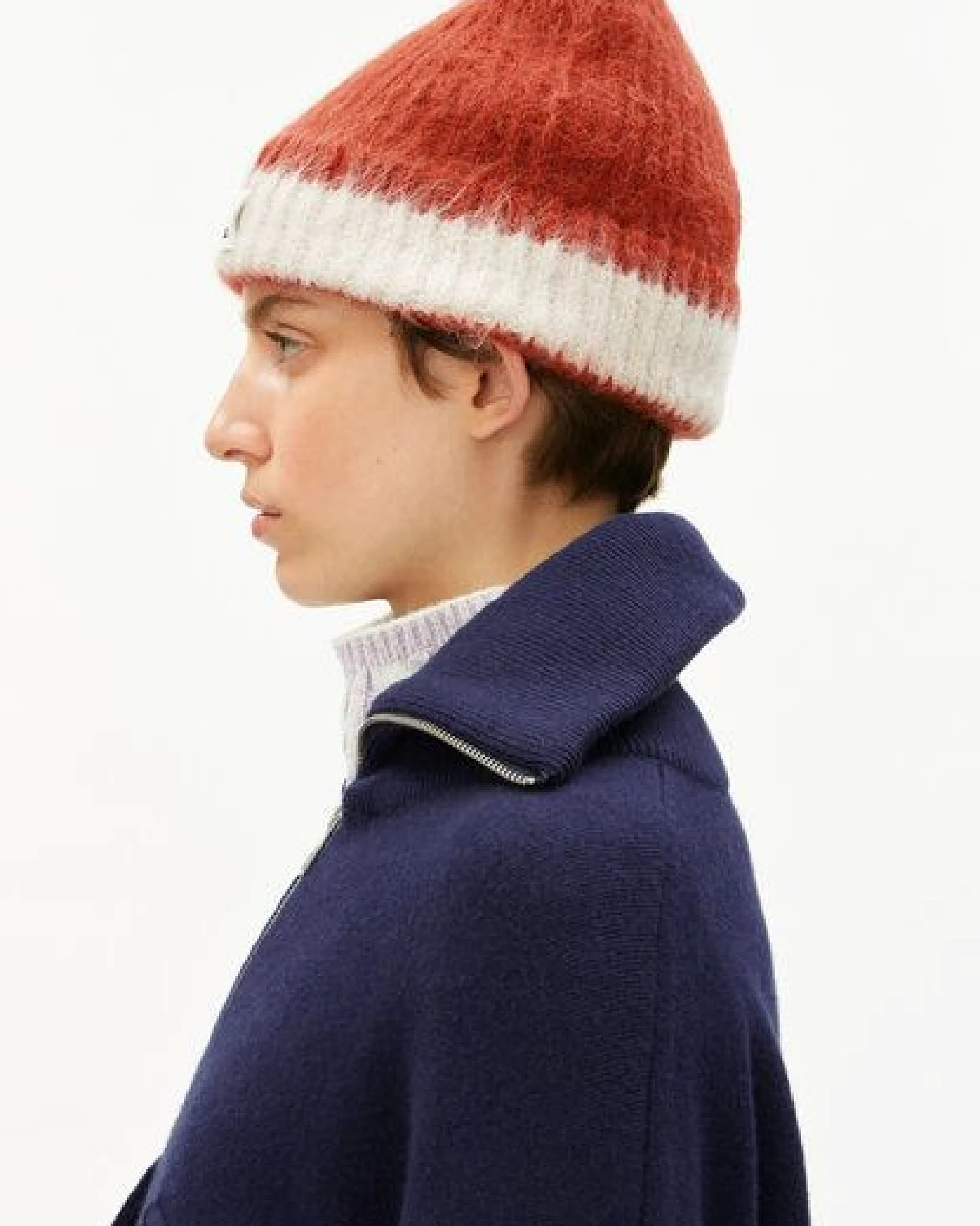 ARMEDANGELS JUPILAA STRIPED UN-WASTED Unisex Mütze aus Alpaca Mix – Ansicht 3