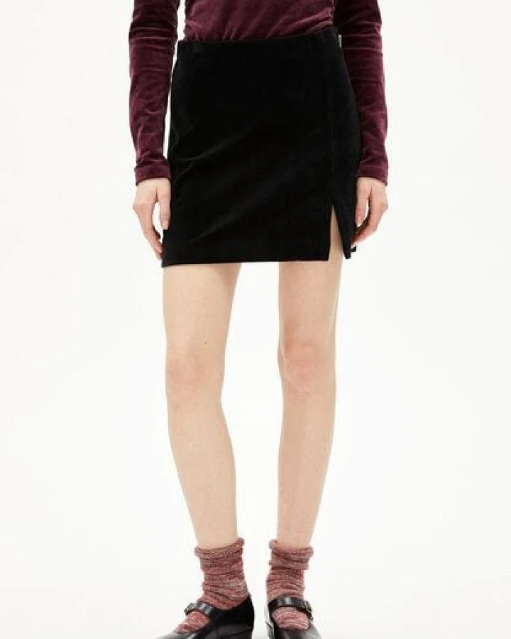 ARMEDANGELS VANJARAA VELVET Damen Jerseyrock aus Bio-Baumwoll Mix