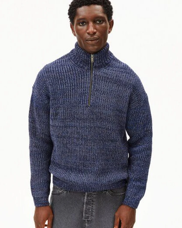 Produktseite: ARMEDANGELS MICHAAEL MOULINE Herren Pullover aus Bio-Baumwoll Mix