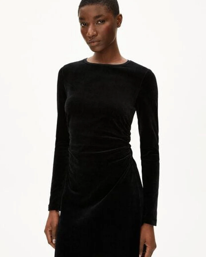 ARMEDANGELS ADAAJA VELVET Damen Jerseykleid aus Bio-Baumwoll Mix