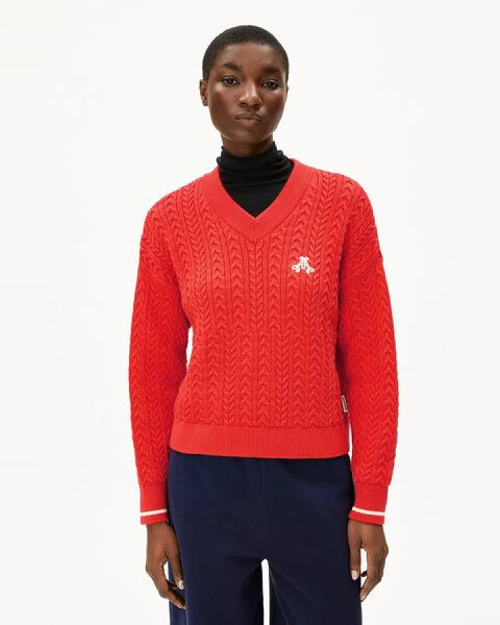 ARMEDANGELS CAARLAS CABLE Damen Pullover aus Bio-Baumwolle