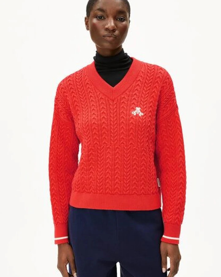 ARMEDANGELS CAARLAS CABLE Damen Pullover aus Bio-Baumwolle