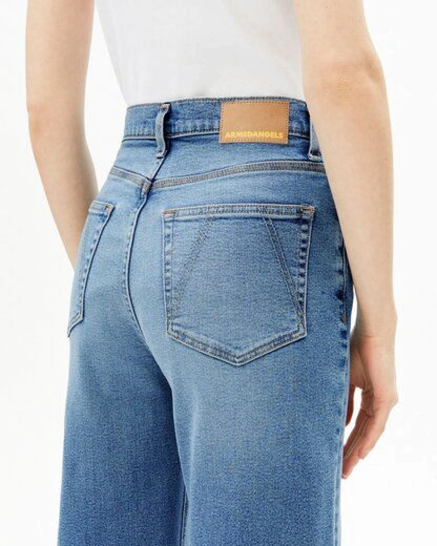 ARMEDANGELS MURLIAA Damen Wide Leg Jeans recycelter Baumwoll Mix – Ansicht 3