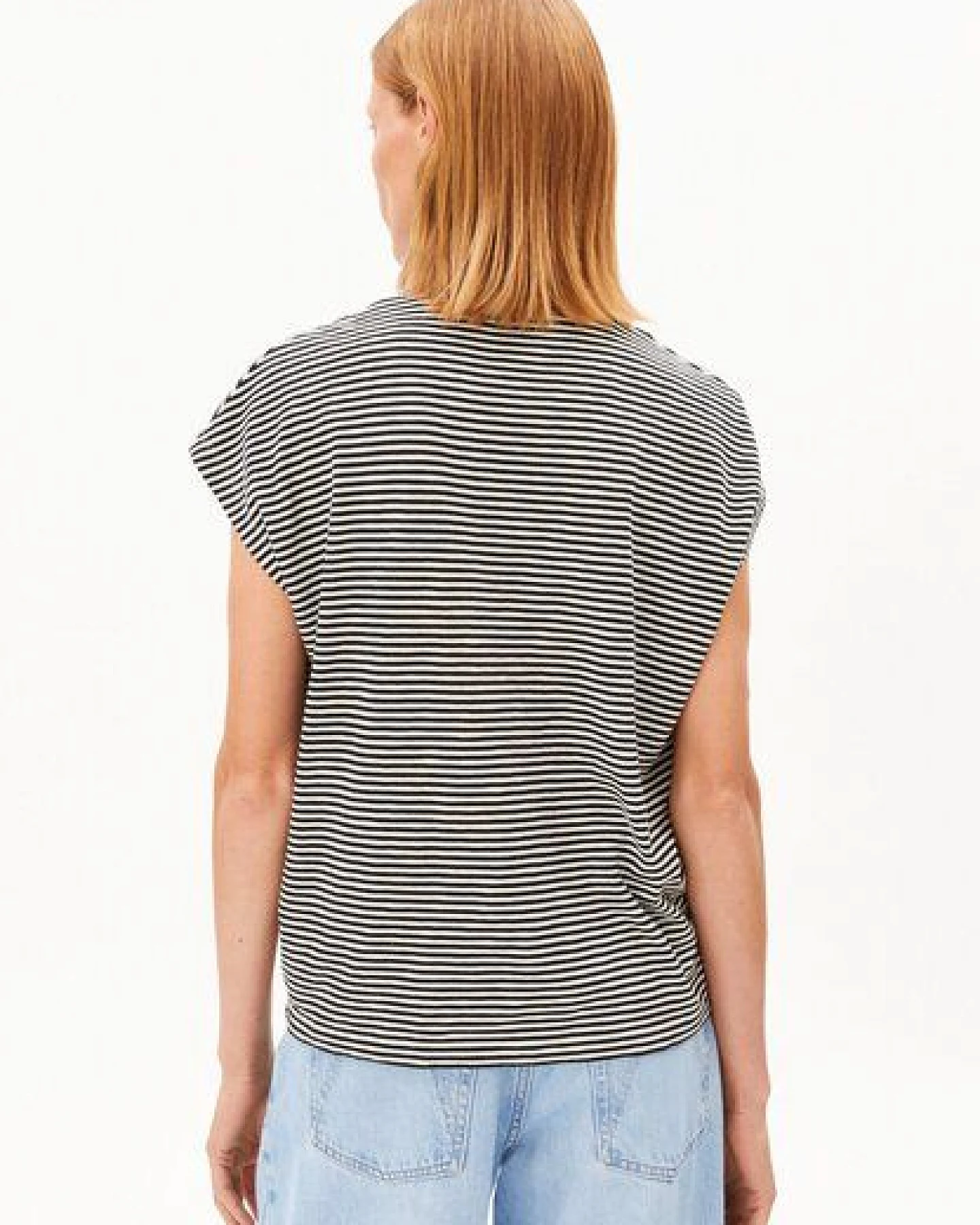 ARMEDANGELS SLUB JERSEY STRIPE Damen T-Shirt aus Bio-Baumwolle – Ansicht 2