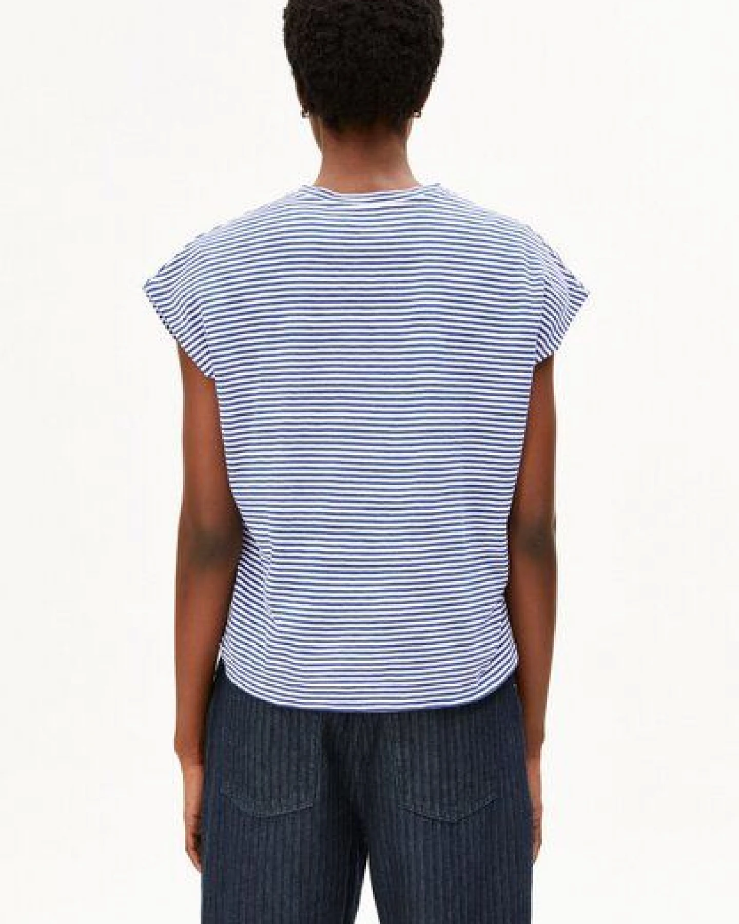 ARMEDANGELS SLUB JERSEY STRIPE Damen T-Shirt aus Bio-Baumwolle – Ansicht 2