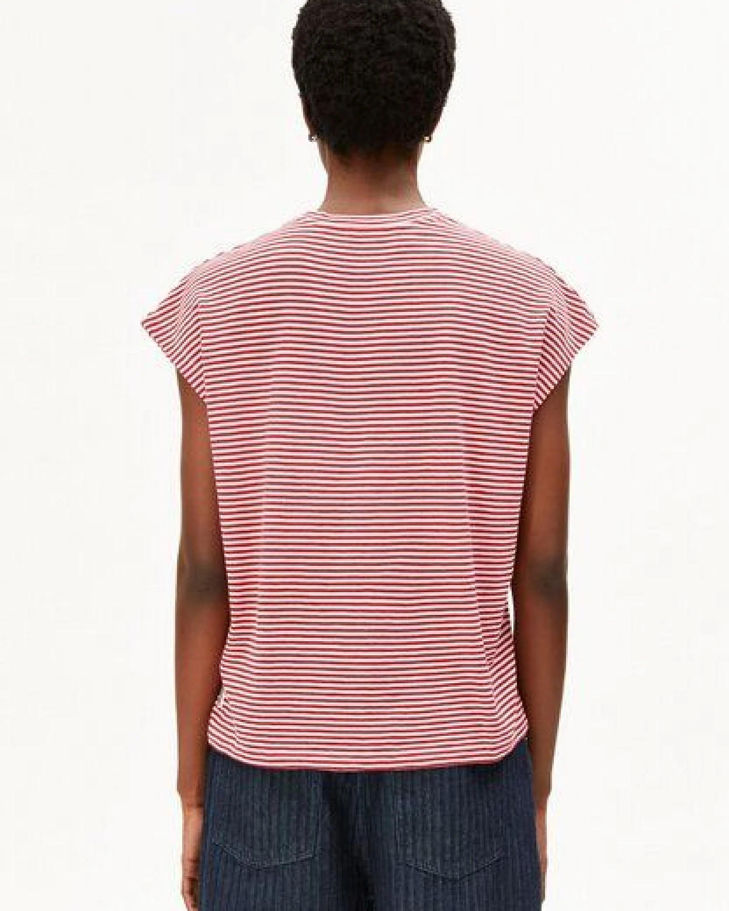 ARMEDANGELS SLUB JERSEY STRIPE Damen T-Shirt aus Bio-Baumwolle – Ansicht 2