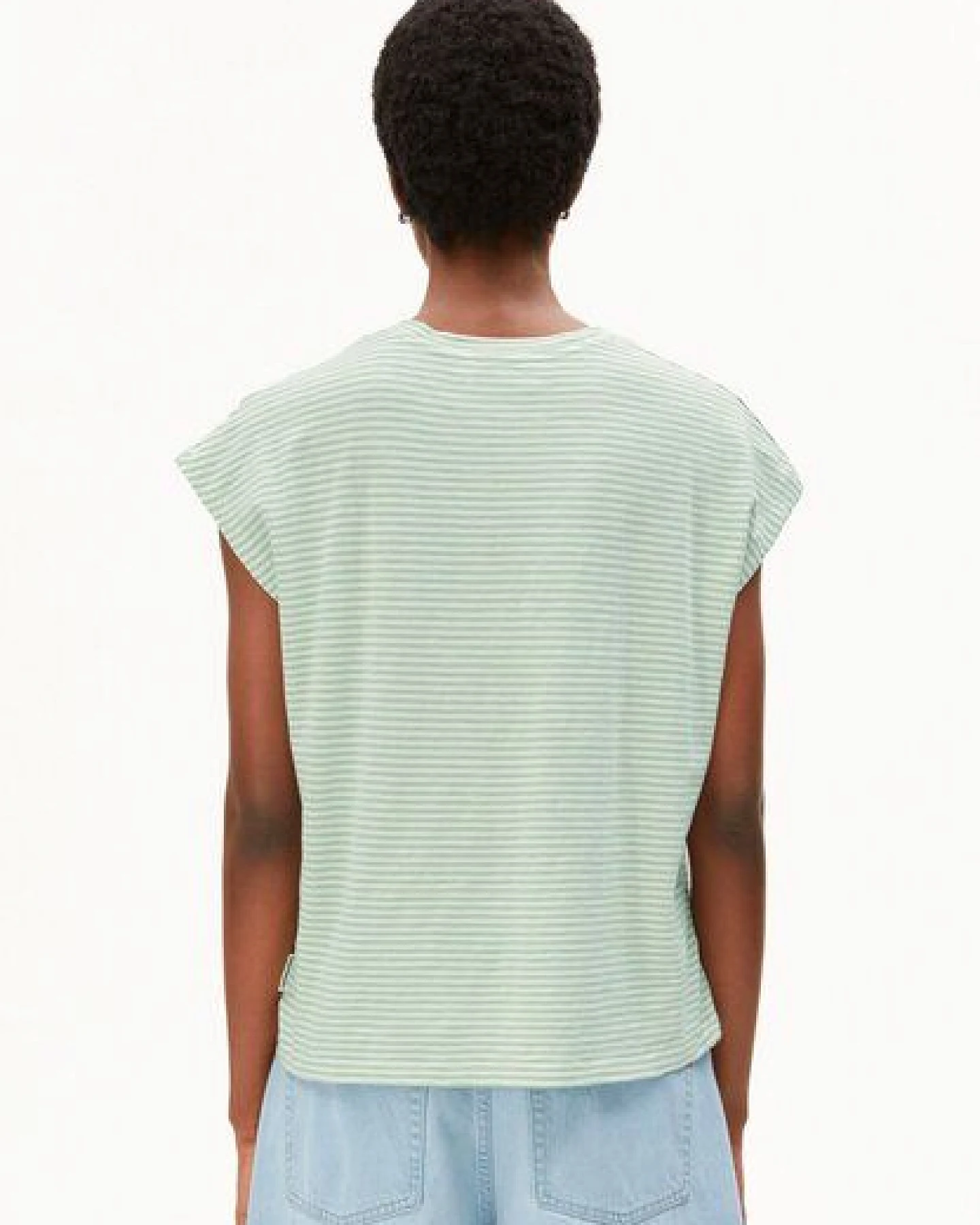 ARMEDANGELS SLUB JERSEY STRIPE Damen T-Shirt aus Bio-Baumwolle – Ansicht 2
