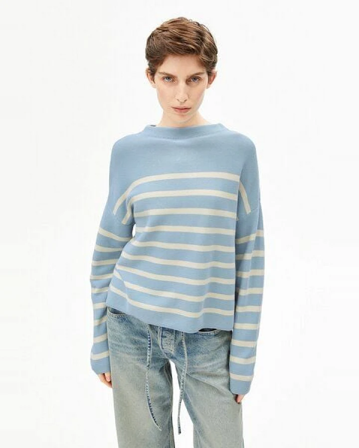 ARMEDANGELS MERINAA STRIPES Damen Strickpullover aus Bio-Baumwolle