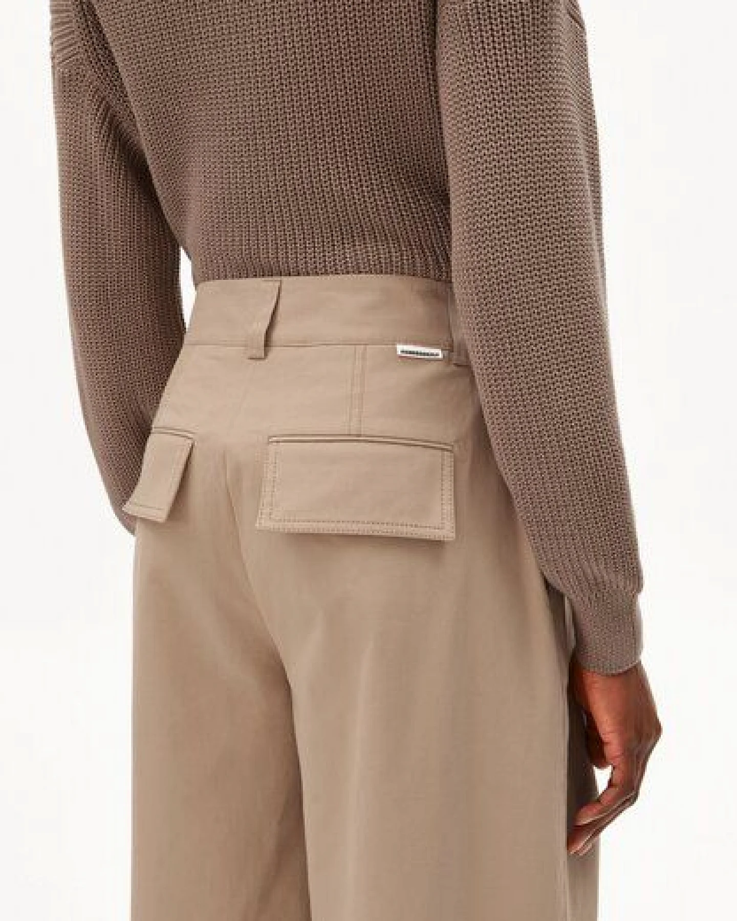 ARMEDANGELS WIDE CHINO TWILL Damen Webhose aus Bio-Baumwoll Mix – Ansicht 3