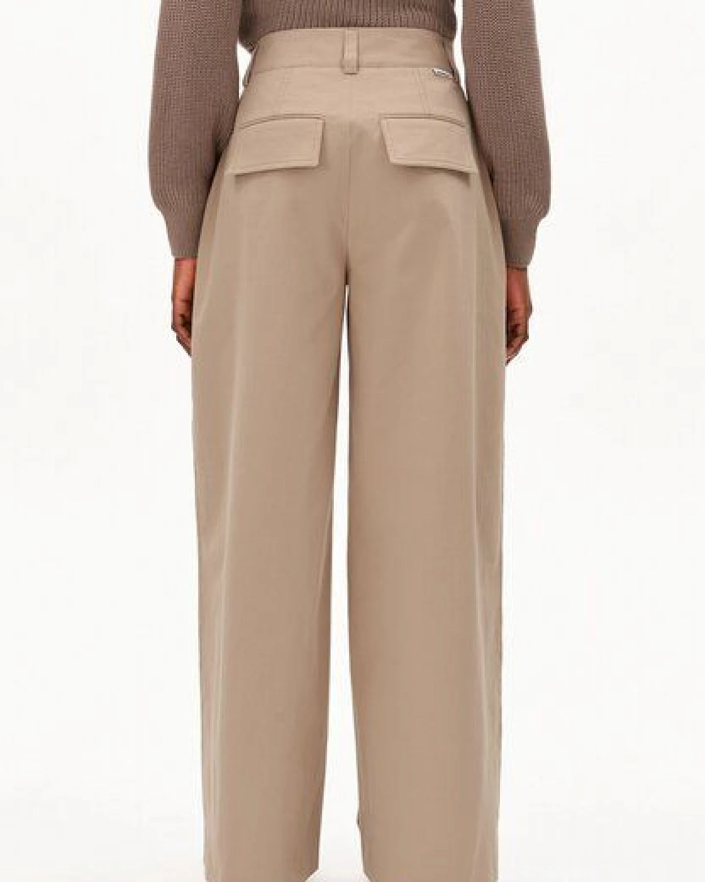 ARMEDANGELS WIDE CHINO TWILL Damen Webhose aus Bio-Baumwoll Mix – Ansicht 2