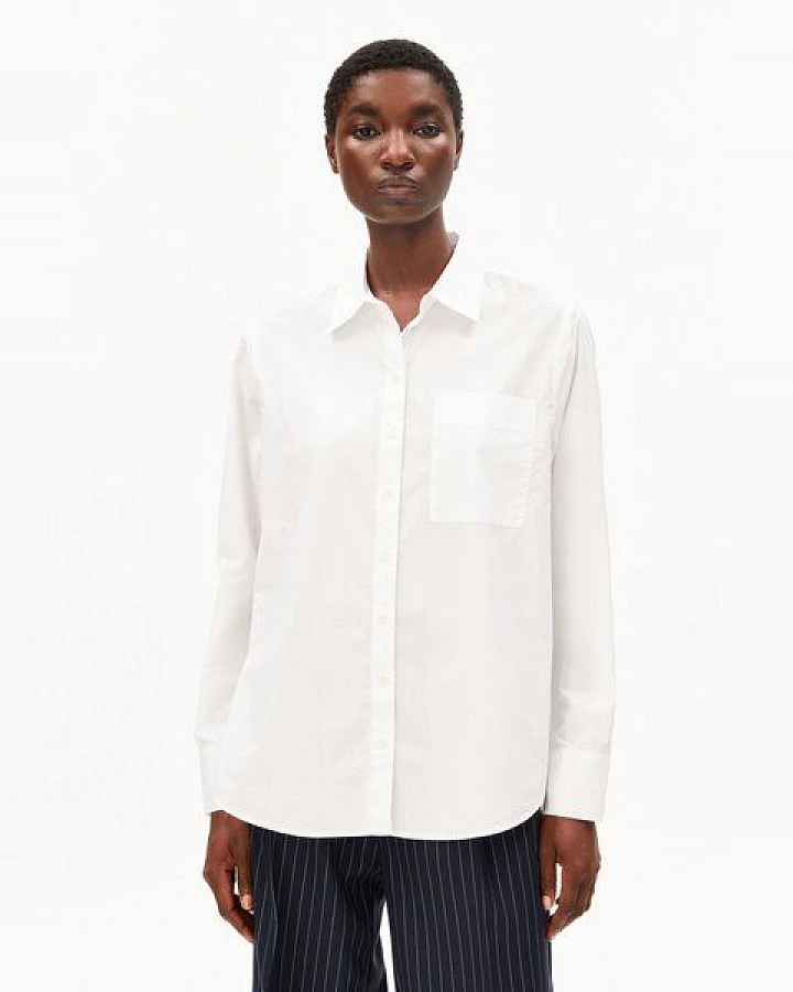 ARMEDANGELS LOOSE POPLIN Damen Bluse aus Bio-Baumwolle