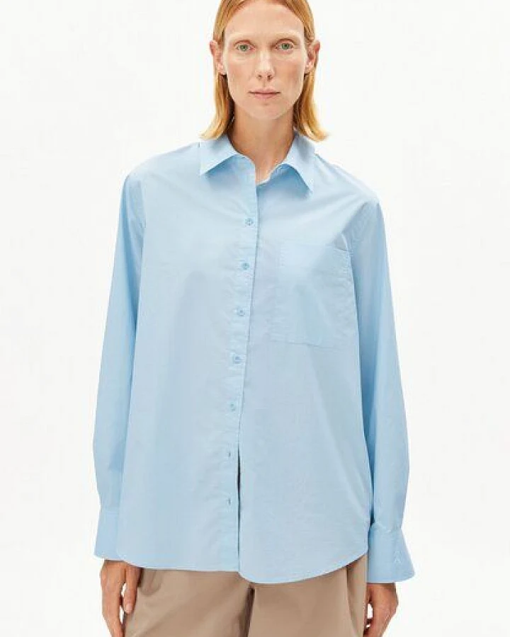 ARMEDANGELS LOOSE POPLIN Damen Bluse aus Bio-Baumwolle